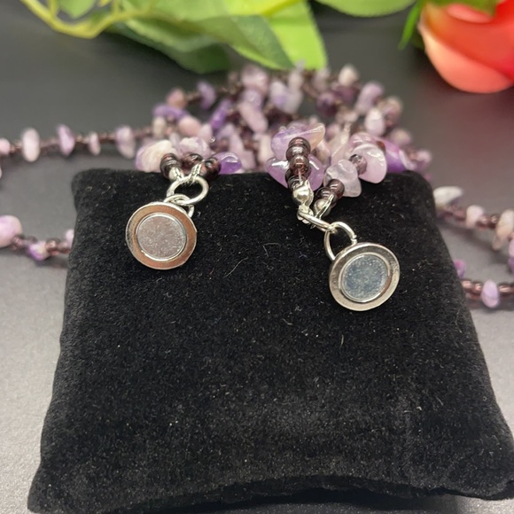 Natural Amethyst Necklace Earring and Bracelet set - Picture 13 of 13